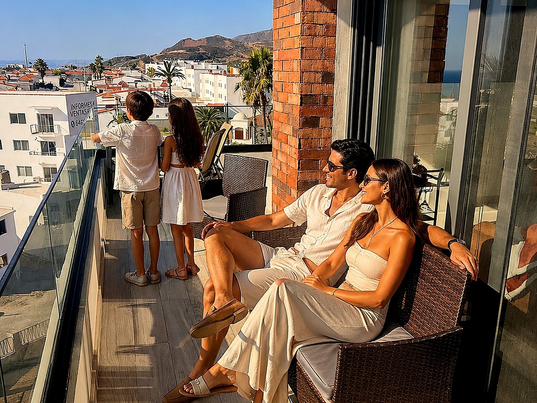 Private oceanfront balcony