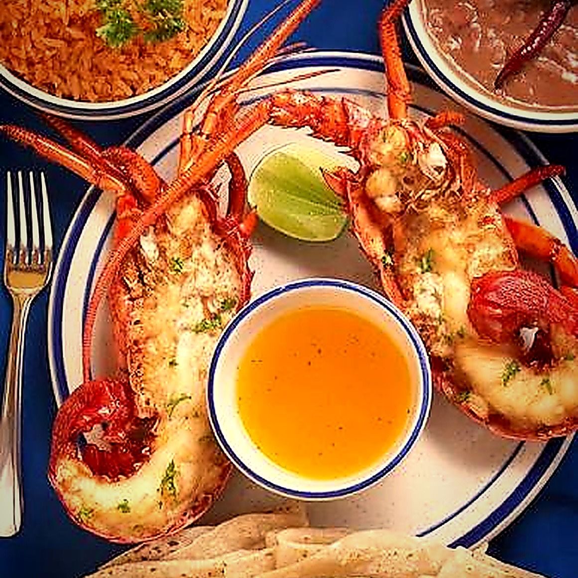 Lobster dinner in Puerto Nuevo