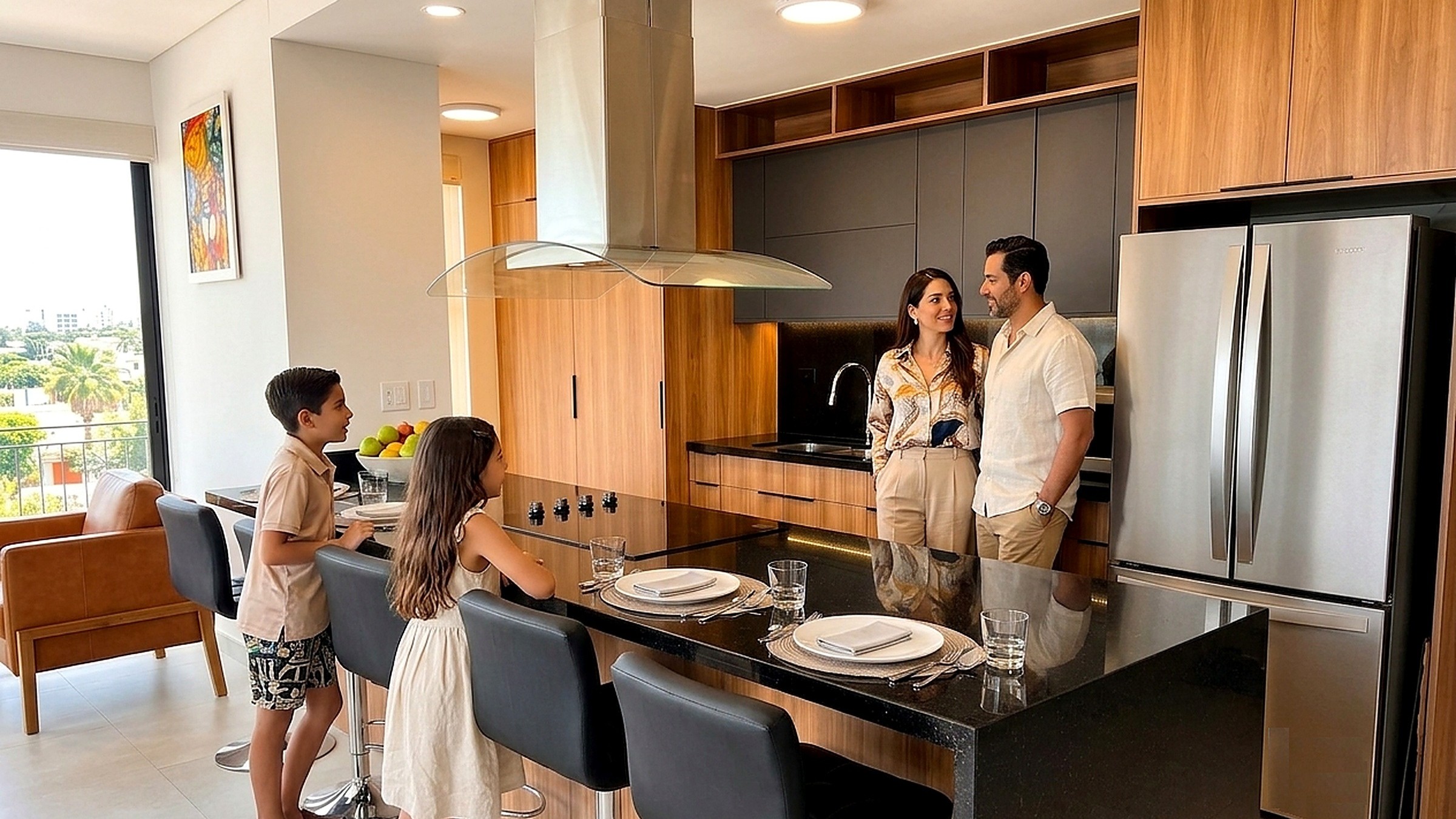 Kitchen and dining area